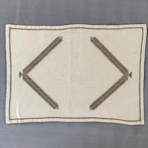 Vintage Arab Refugee Handworks Centre Jerusalem Linen Placemats(7) – Miss Halaby - Picture 14 of 16